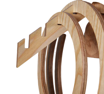 how it assembles- of this wood pendant light