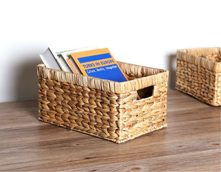 woven basket for books