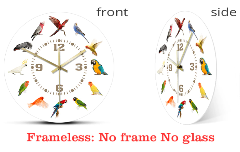 bird clock details