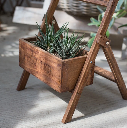 chalkboard plant stand