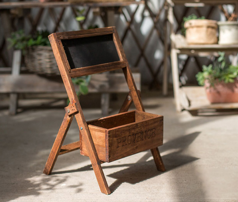 chalkboard plant stand