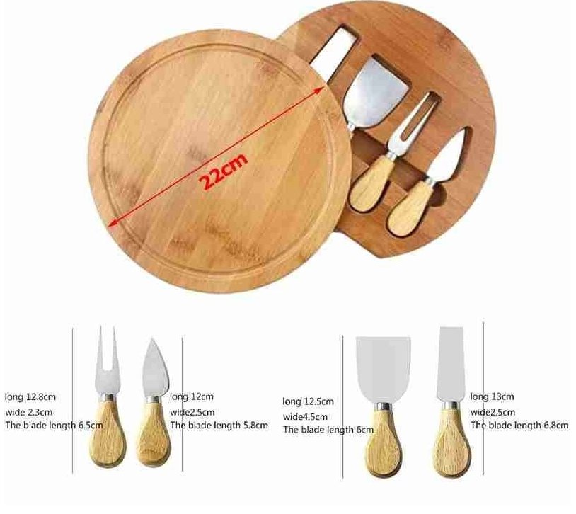 cheese knife set measurements