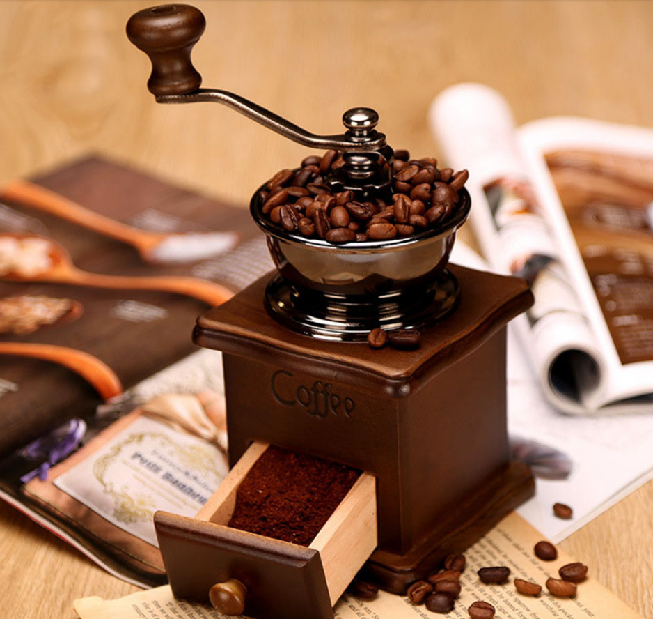 hand crank coffee bean grinder