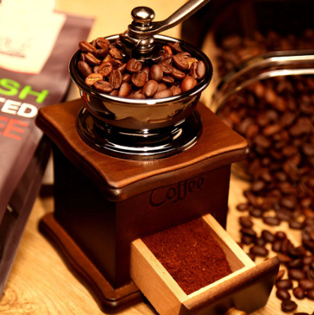 retro coffee bean grinder