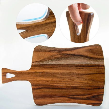 Acacia wood cutting board details