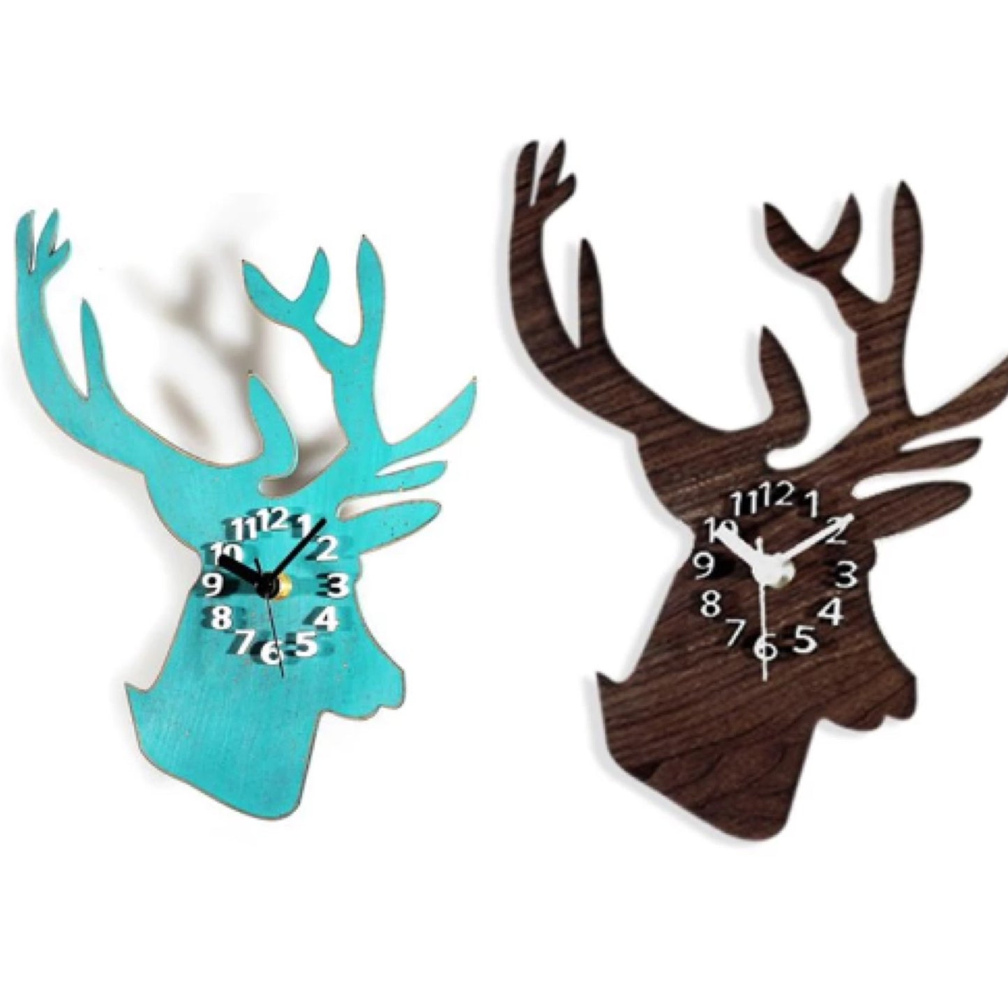 deer mount clocks