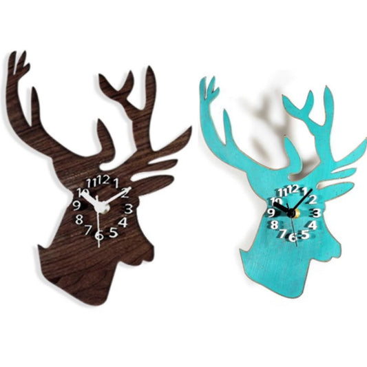 deer head clocks