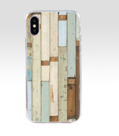 distressed pallet wall phone case