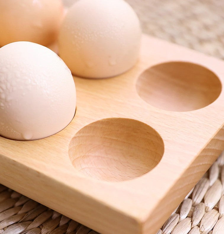 wooden egg holder