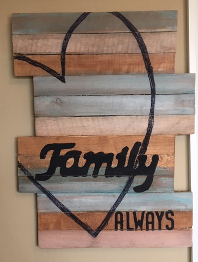 pallet wood wall art