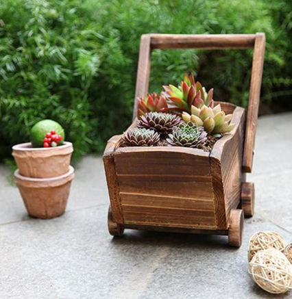 flower pot cart-front view