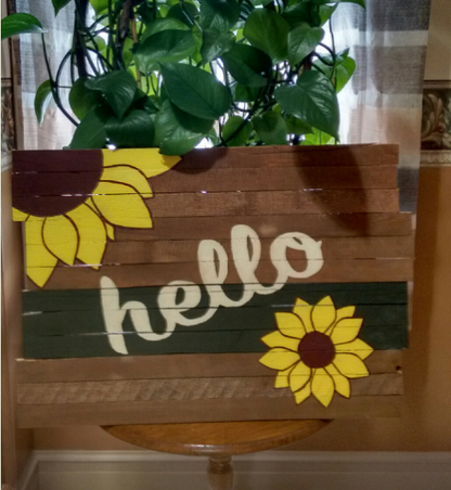 Sunflower Pallet Sign