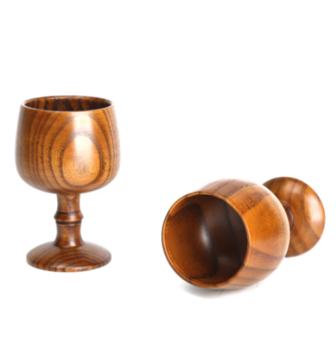 wooden goblet-inside view
