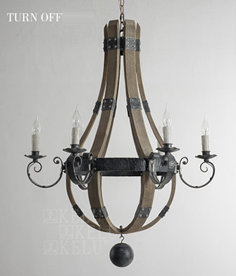 American vintage chandelier-off