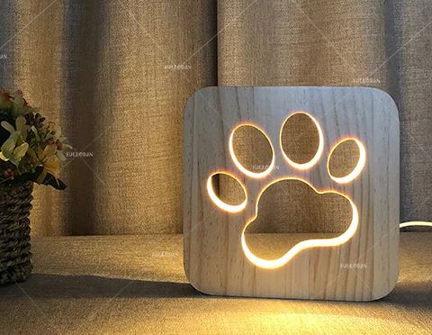 dog paw nite lite