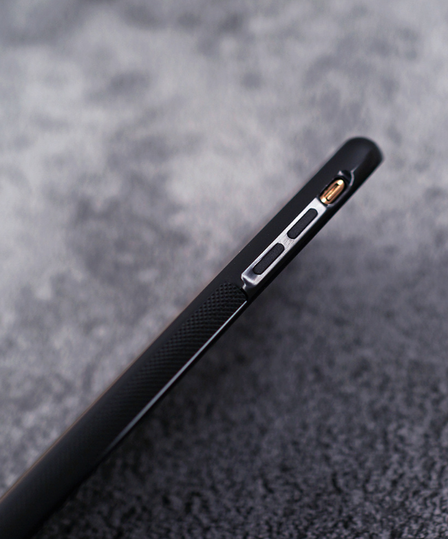 black walnut phone case-side view