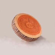 cedar wood slice pillow