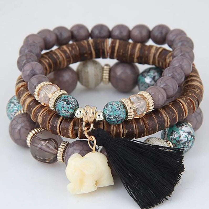 Wood Bead Bracelet