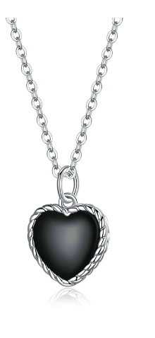 silver heart necklace