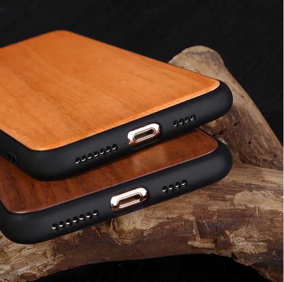 solid wood phone case-ports