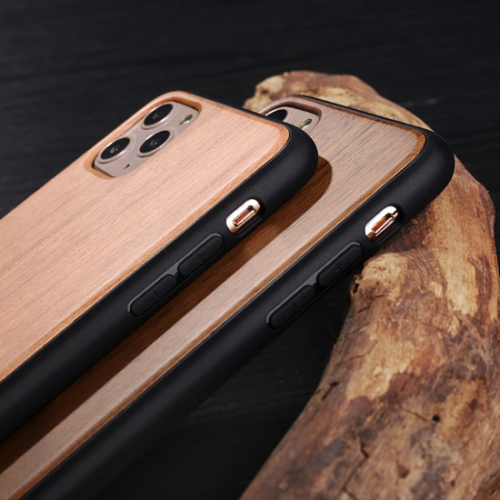 solid wood iphone cases buttons