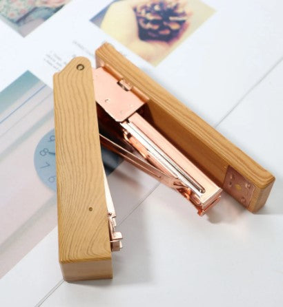 wood stapler-side view