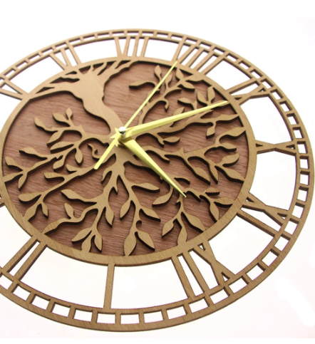 tree of life clock lying flat