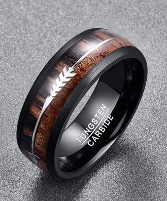 wood and tungsten ring