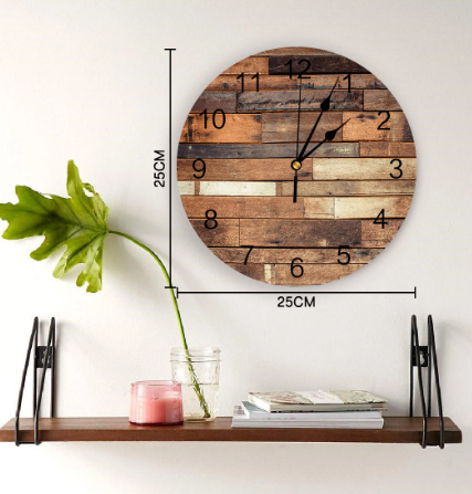 vintage pallet clock -measurements