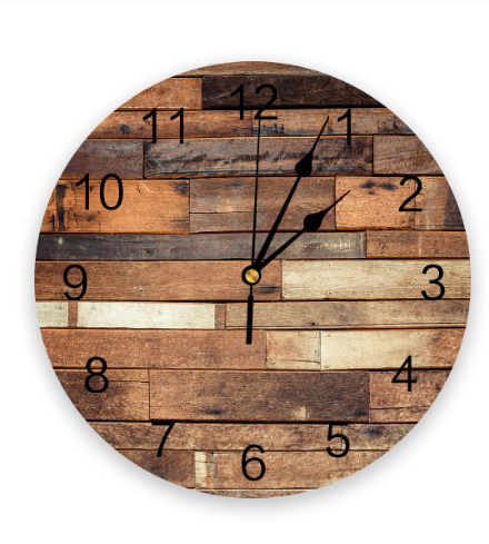 vintage pallet clock-face