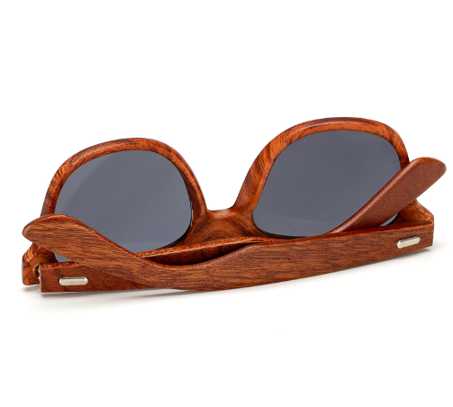Walnut Wood Frame Sunglasses