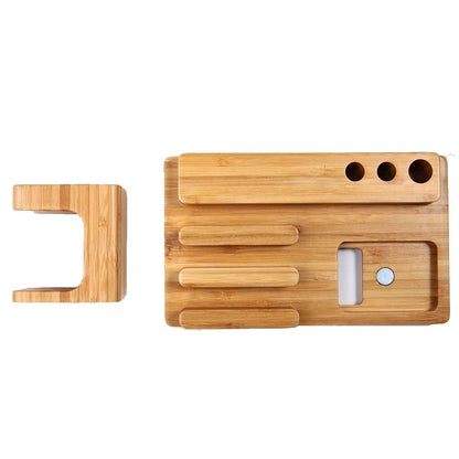 electronics charging station-view from top