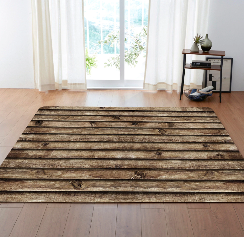 Wood Fence rug