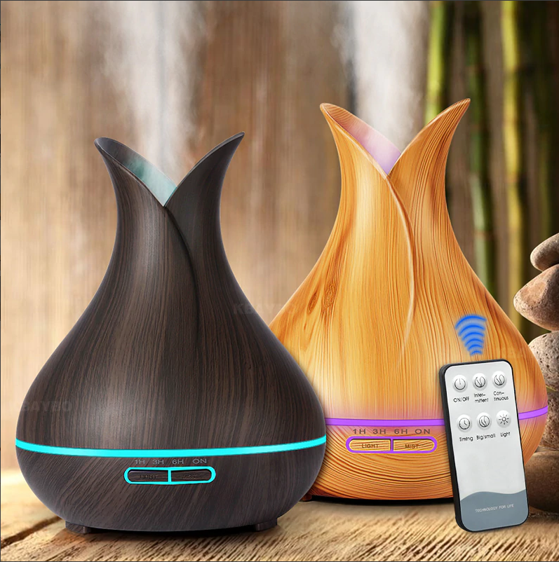 wood grain diffusers with remote