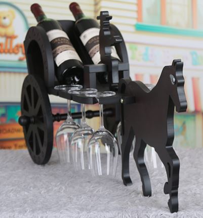 wine carriage display