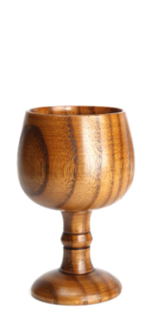 Wood grain goblet