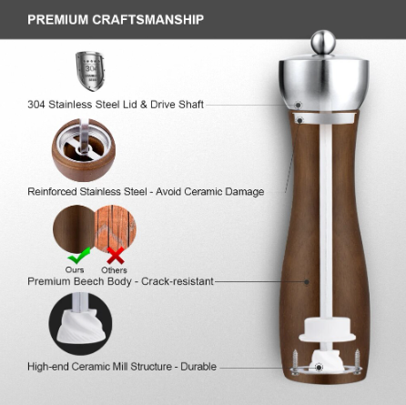 pepper mill grinder-details