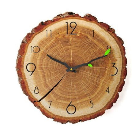 wood slice clock