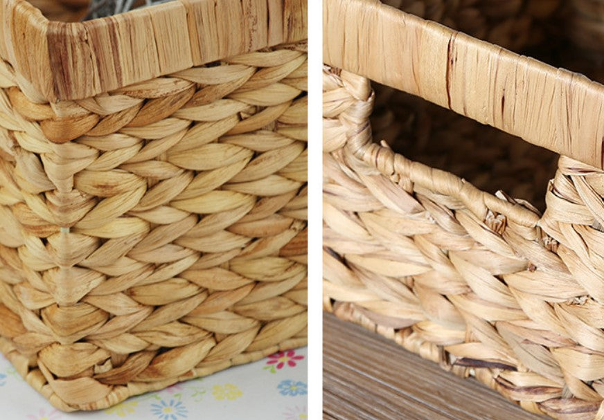 woven baskets close ups