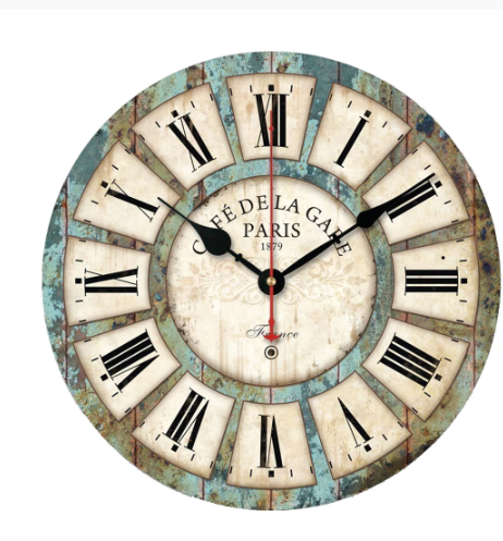 Wrought Iron Pallet Clock
